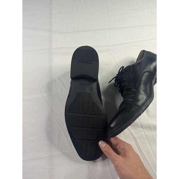 Clark’s Collection Black Dress Shoes Oxford Cap Toe Soft Cushion 9.5 Leather main image 8